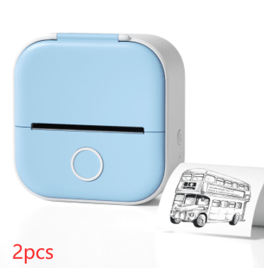 Portable Mini Thermal Label Printer Home Photo Printer Student Wrong Question Printer Bluetooth Mini Label Printer Price Tag - Miami beauty1