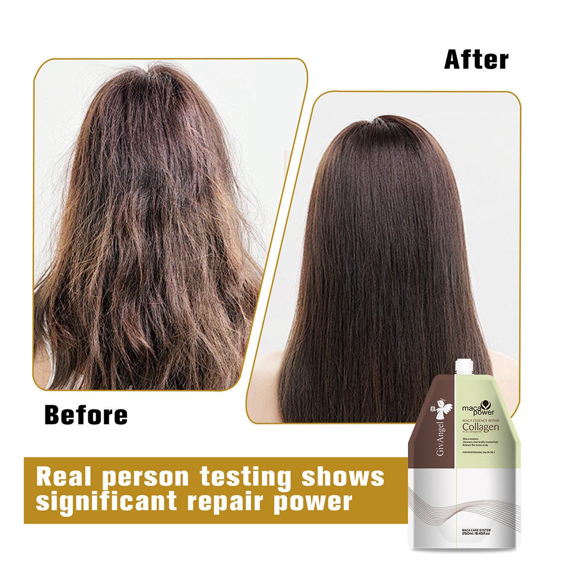 Nourishing Collagen Hair Mask, Deep Nourishing Magical Hair Mask, Fortifying Hair Repair Conditioner, Hair Mask For Dry Damaged Hair All Hair Types, 500ml, 1 Count - Miami beauty1