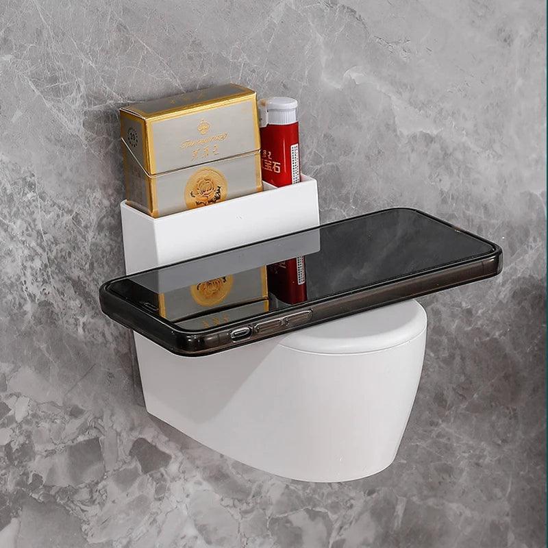 Creative Toilet Ashtray Home Bathroom Storage Cigarette Case with Lid Wall-mounted Plastic Ashtray Suitable for Home Office Use - Miami beauty1