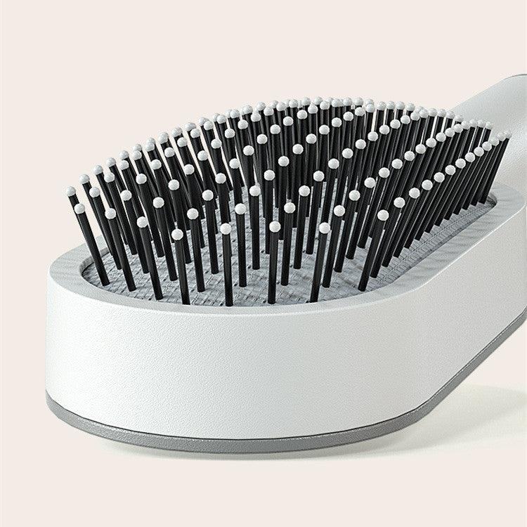 Self Cleaning Hair Brush For Women One-key Cleaning Hair Loss Airbag Massage Scalp Comb Anti-Static Hairbrush - Miami beauty1