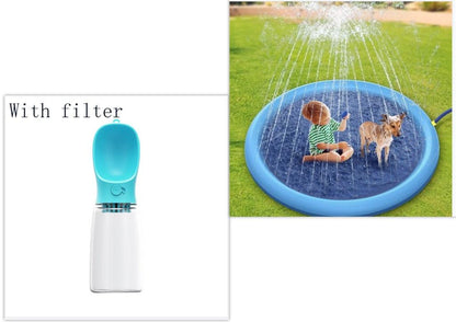 Non-Slip Splash Pad For Kids And Pet Dog - Miami beauty1