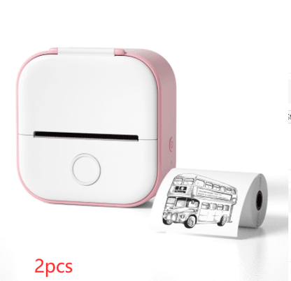 Portable Mini Thermal Label Printer Home Photo Printer Student Wrong Question Printer Bluetooth Mini Label Printer Price Tag - Miami beauty1