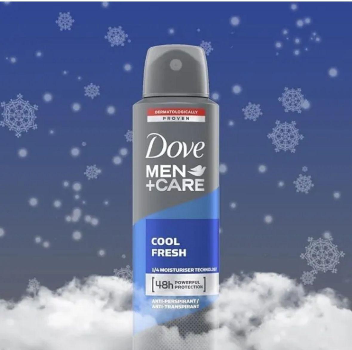 Dove Men + Care Dry Spray Anti-Perspirant Deodorant Spray Cool Fresh 6 bottles 250 ml - Miami beauty1