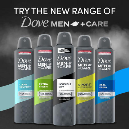 Dove Men + Care Invisible Dry Anti Yellow Stains&white MarkS 48hrs 250ML 2bottles - Miami beauty1