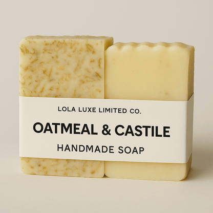 Organic Oatmeal and Castile Artisan Soap - Nourishing & Moisturizing