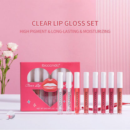 Transparent Lip Gloss Suit Liquid Lipstick - Miami beauty1