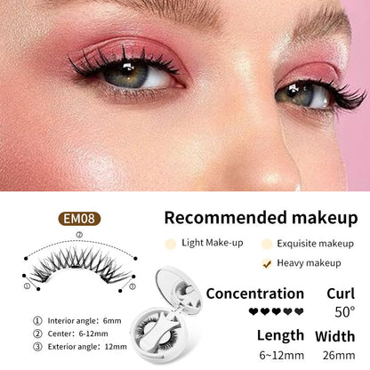 Eyelashes Integrated Storage Box Glue-free Magnet False Eyelashes Natural Makeup Tools With Applicater