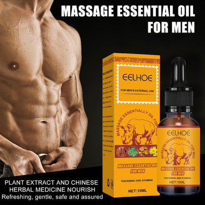 EELHOE Men's Massage Essential Oil, Men's Strength Body Exercise Care Massage Care Essential Oil - Miami beauty1