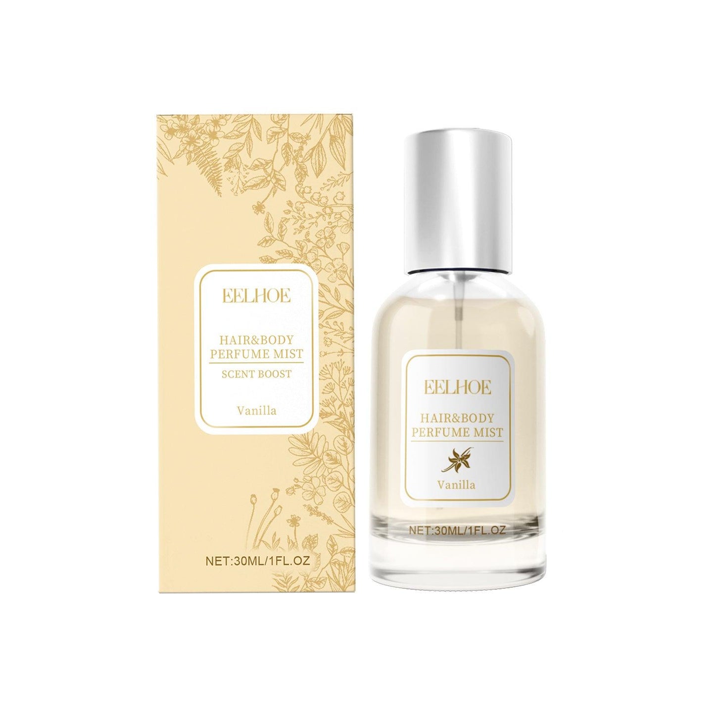 EELHOE Vanilla Body Hair Perfume Spray Long-Lasting Light Fragrance Floral Fragrance Ladies Niche Perfume Spray - Miami beauty1