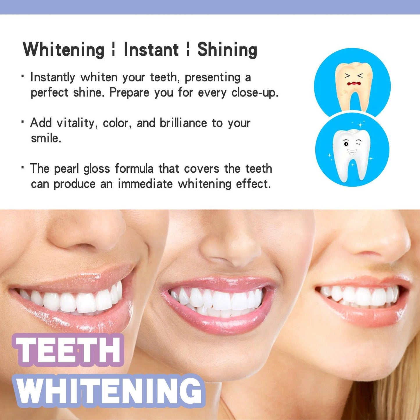 EELHOE Whitening Teeth Pen, Oral Care Clean Stains White Teeth Breath Teeth Pen - Miami beauty1