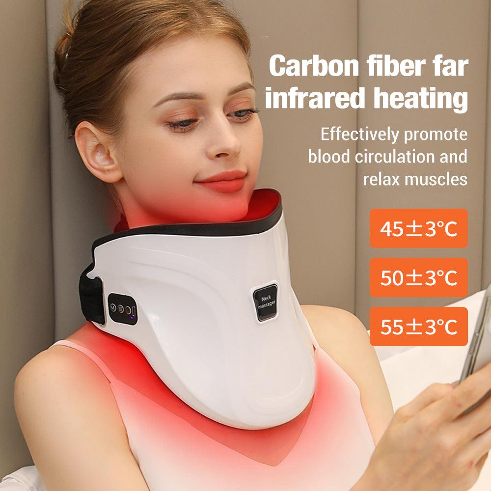 Electric Hot Compress Neck Fixed Traction Air Pressure Kneading Massage Instrument - Miami beauty1