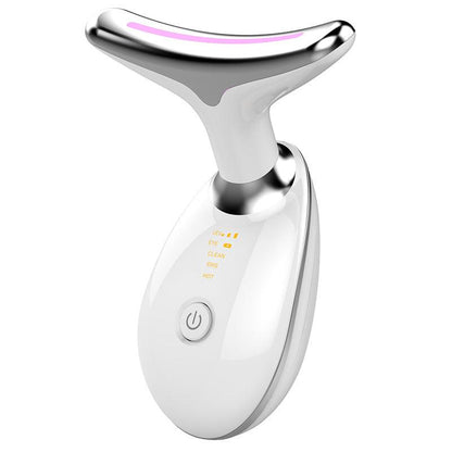 EMS Thermal Neck Lifting And Tighten Massager Electric Microcurrent Wrinkle Remover LED Photon Face Beauty Device For Woman - Miami beauty1