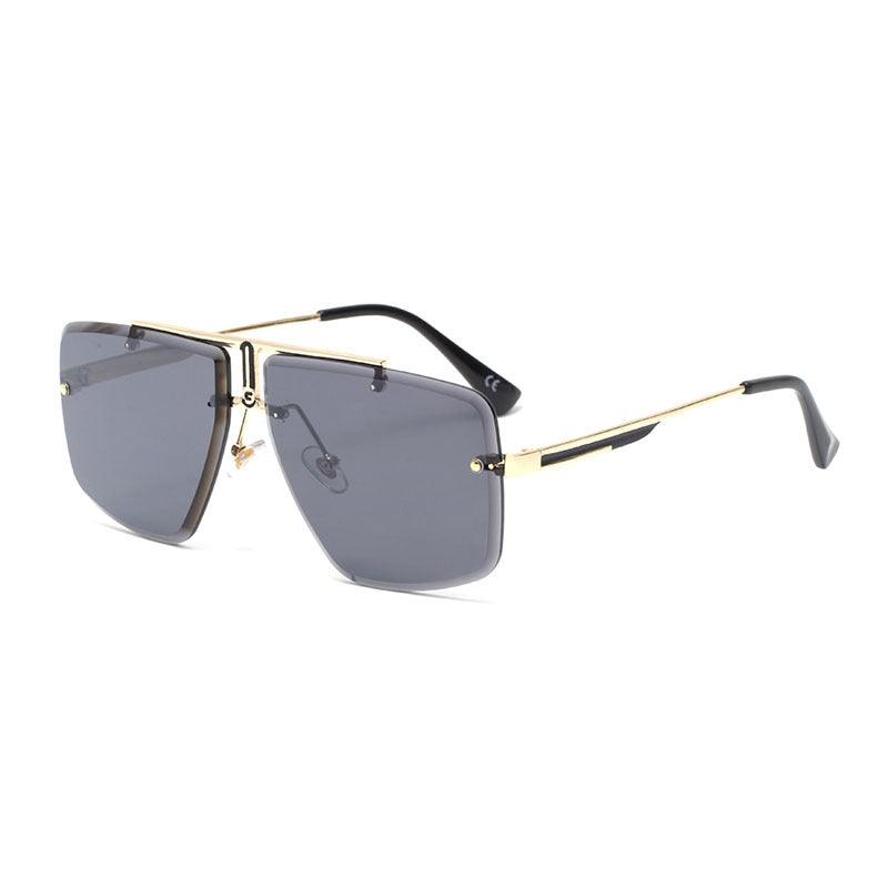 Fashion New Rimless Irregular Sunglasses - Miami beauty1