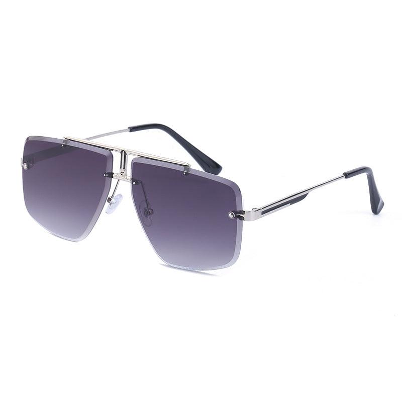 Fashion New Rimless Irregular Sunglasses - Miami beauty1