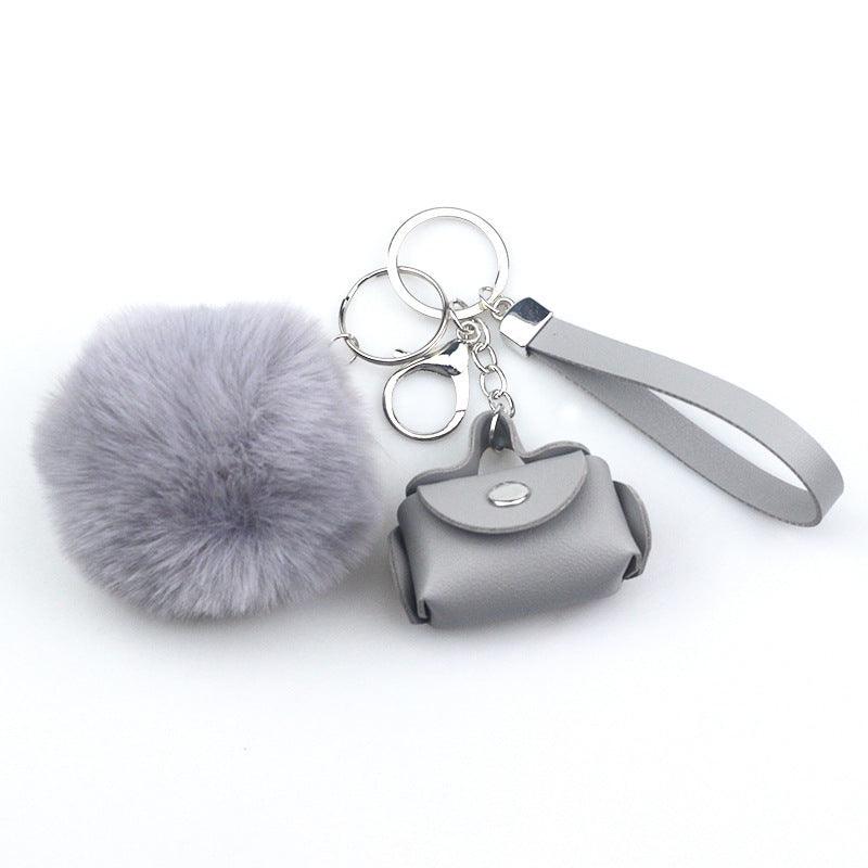 Fashion Ornaments Creative Leather Bag Keychain - Miami beauty1