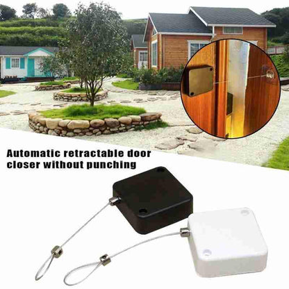 Automatic Door Closer Punch-Free Soft Close Door Closers For Sliding Door Glass Door 500g-1000g Tension Closing Device - Miami beauty1