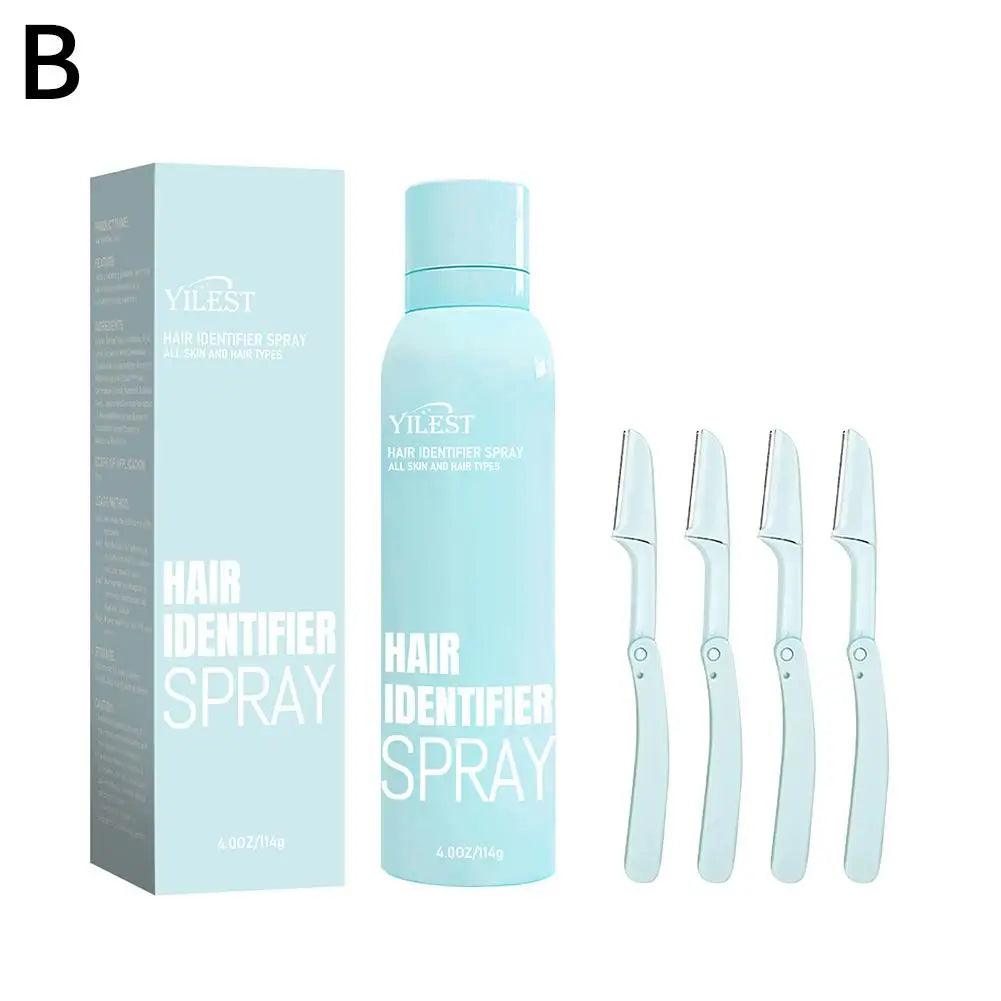 Hair Identifier Spray Set For Face Shaving Moisturizing Dermaplaner Spray For Face Shaving Skin Care Hair Recognition Spray - Miami beauty1