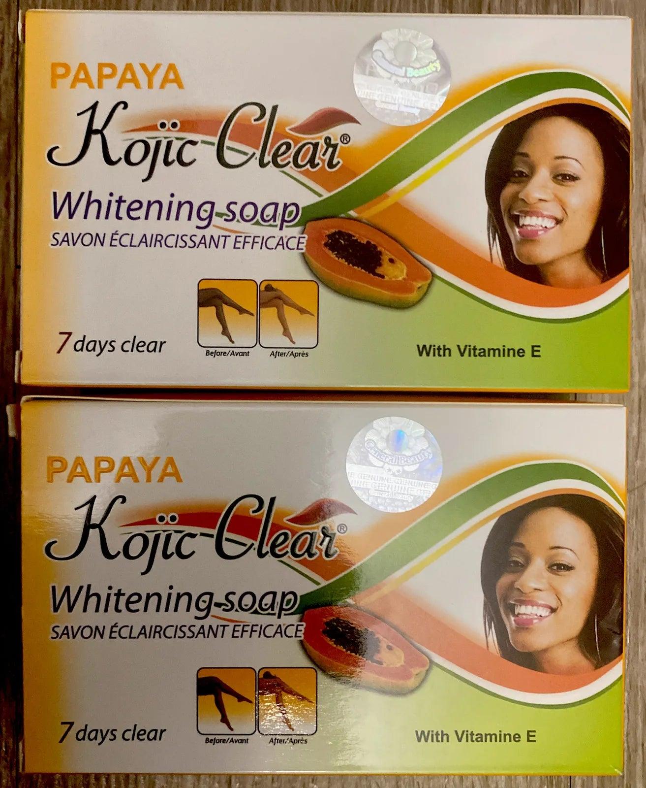 Kojic Clear Whitening Soap 7days . Clear spot 200g Vitamine E LLC. U.S.A✅ 2 bars - Miami beauty1