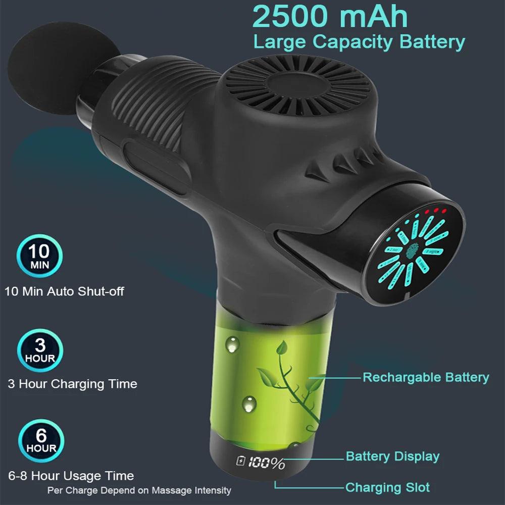 Mini Massage Gun With Lcd Display - Miami beauty1