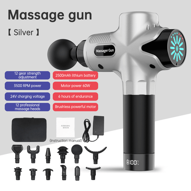 Mini Massage Gun With Lcd Display - Miami beauty1