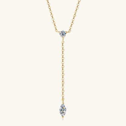 Moissanite 925 Sterling Silver Necklace - Miami beauty1