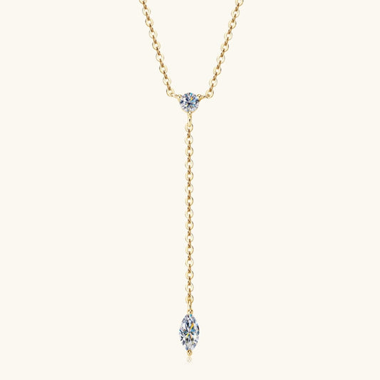 Moissanite 925 Sterling Silver Necklace - Miami beauty1