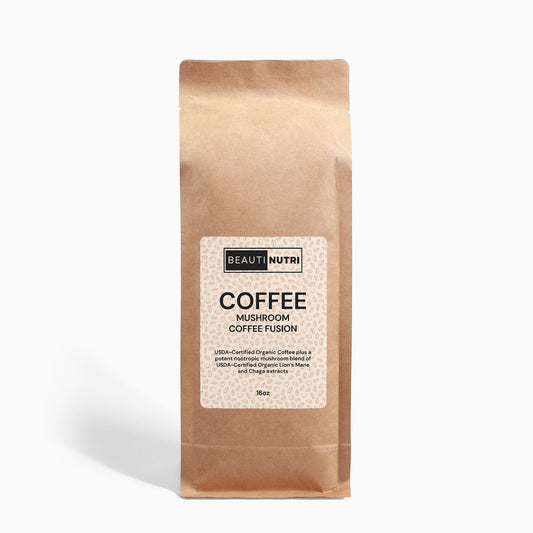 Mushroom Coffee Fusion - Lion’s Mane & Chaga 16oz - Miami beauty1