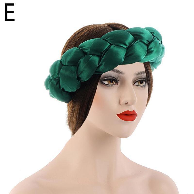 New Fashion Candy Color Women Braids Headbands Elastic Headwear Hair African Female Turban Bands Accessories Bandana Bandag L8y4 - Miami beauty1