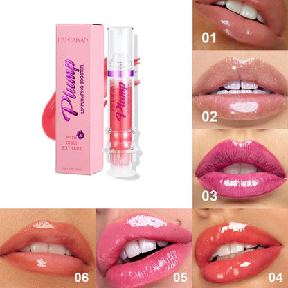 New Tube Lip Rich Lip Color Slightly Spicy Lip Honey Lip Glass Mirror Face Lip Mirror Liquid Lipstick - Miami beauty1