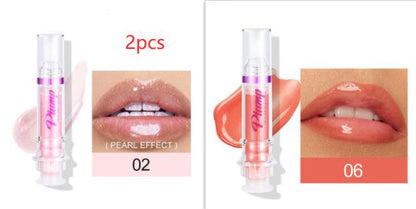 New Tube Lip Rich Lip Color Slightly Spicy Lip Honey Lip Glass Mirror Face Lip Mirror Liquid Lipstick - Miami beauty1