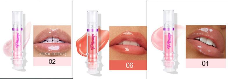 New Tube Lip Rich Lip Color Slightly Spicy Lip Honey Lip Glass Mirror Face Lip Mirror Liquid Lipstick - Miami beauty1