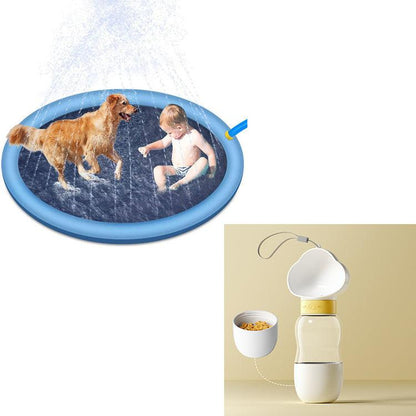 Non-Slip Splash Pad For Kids And Pet Dog - Miami beauty1