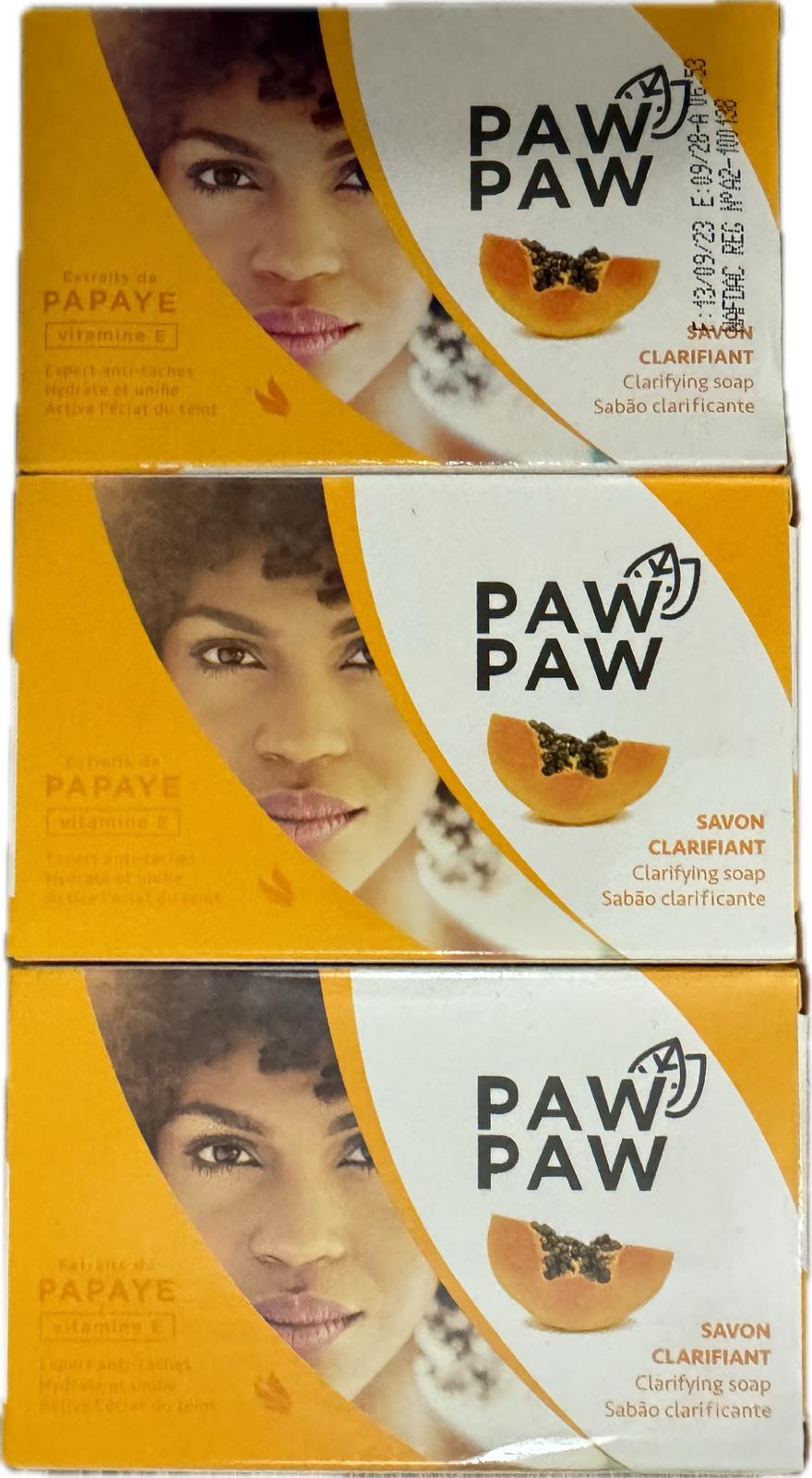 Paw Paw - Clarifying Soap with Papaya Extract and Vitamin E {3 Bar} 180g✅ - Miami beauty1