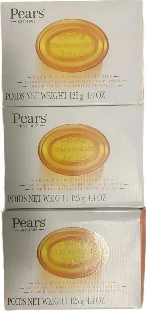 Pears soap Transparent Pure & Gentle With Plant Oil Soap, 4.4oz ✅ 3 bars - Miami beauty1