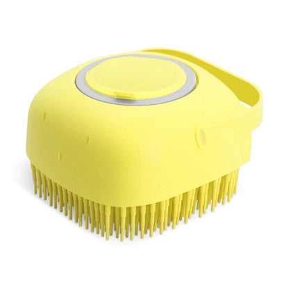 Pet Dog Shampoo Massager Brush Cat Massage Comb Grooming Scrubber Shower Brush For Bathing Short Hair Soft Silicone Brushes - Miami beauty1