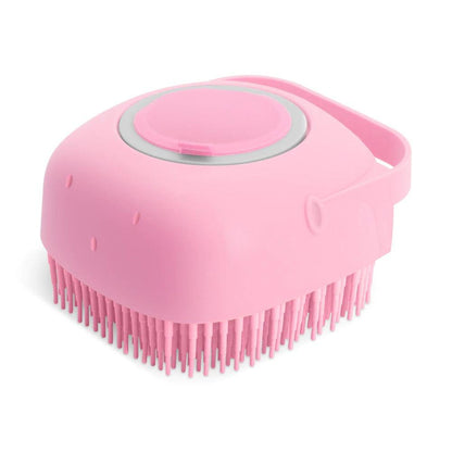 Pet Dog Shampoo Massager Brush Cat Massage Comb Grooming Scrubber Shower Brush For Bathing Short Hair Soft Silicone Brushes - Miami beauty1