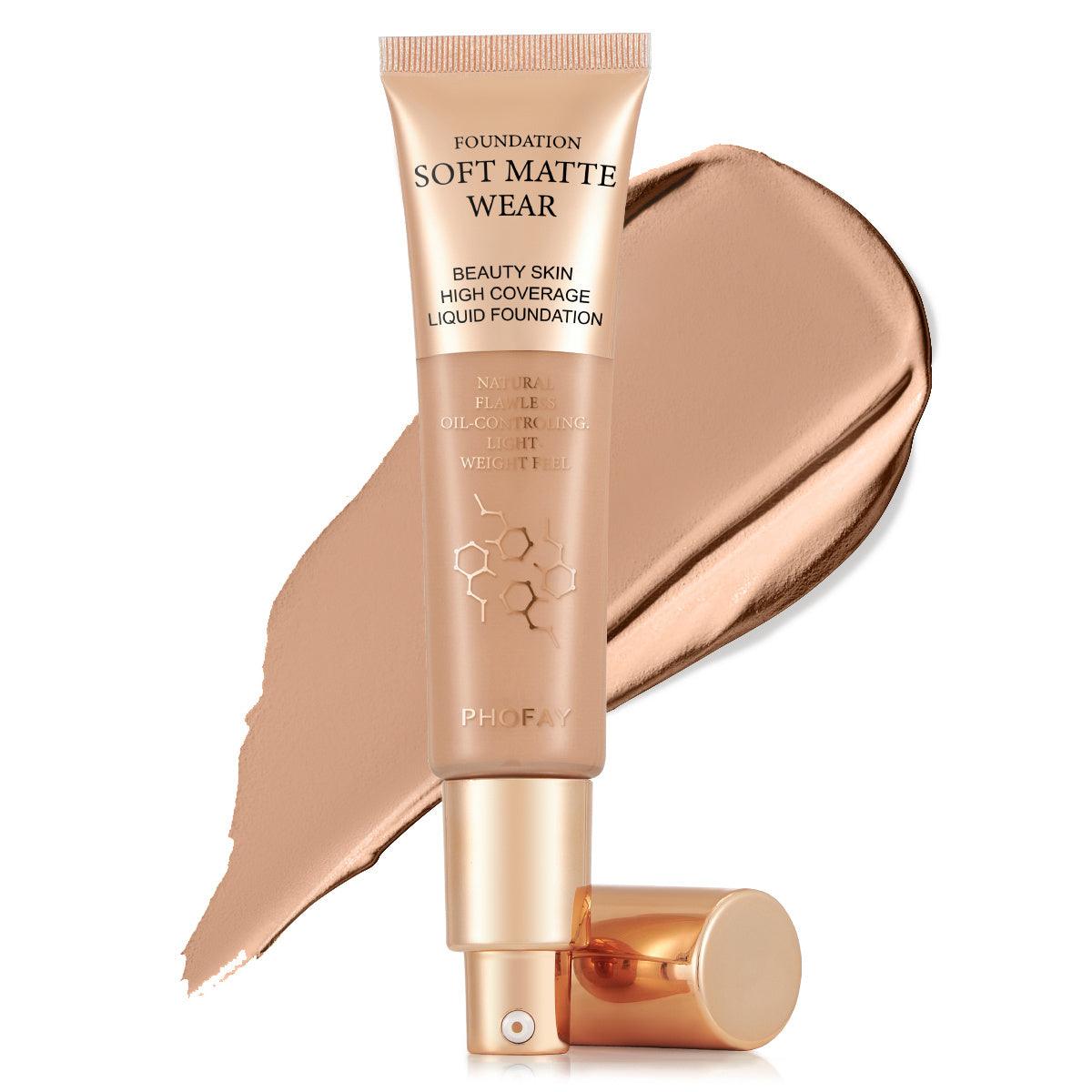 PHOFAY Full Coverage Foundation - Miami beauty1