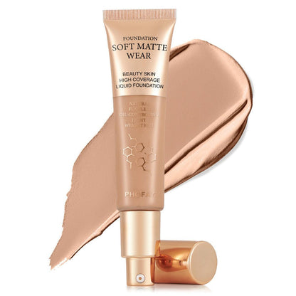 PHOFAY Full Coverage Foundation - Miami beauty1