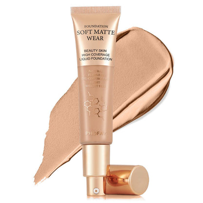 PHOFAY Full Coverage Foundation - Miami beauty1