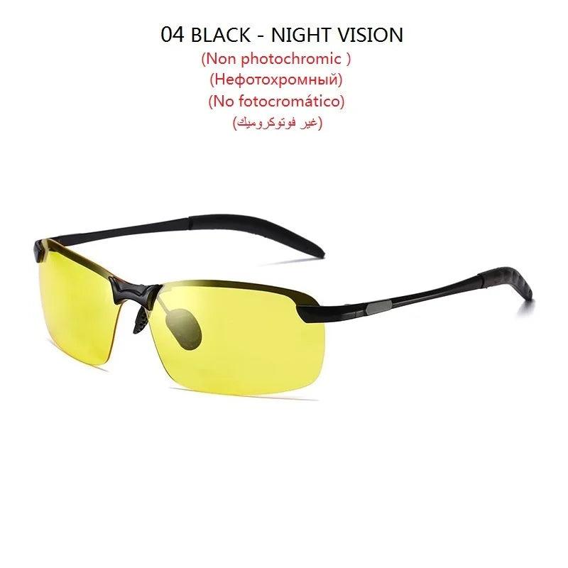 Photochromic Sunglasses Men Polarized Driving Chameleon Glasses Male Change Color Sun Glasses Day Night Vision Driver's Eyewear - Miami beauty1