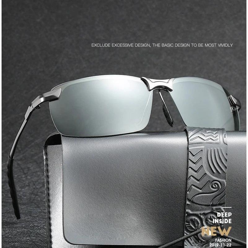 Photochromic Sunglasses Men Polarized Driving Chameleon Glasses Male Change Color Sun Glasses Day Night Vision Driver's Eyewear - Miami beauty1