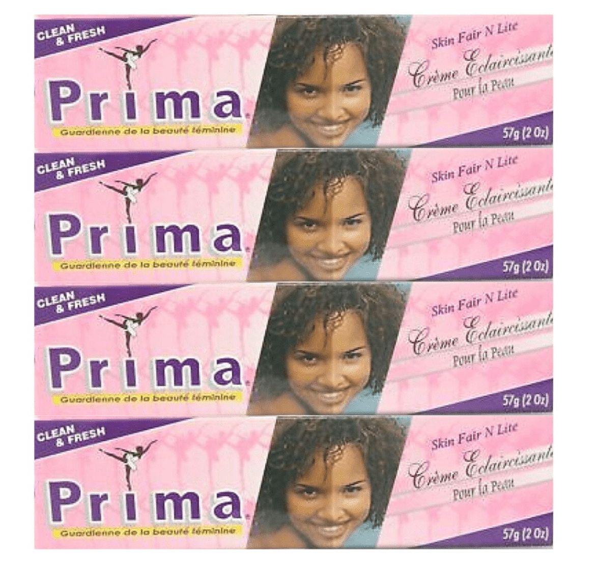 Prima cream skin fair and lite 57g(20z) 4 pcs - Miami beauty1