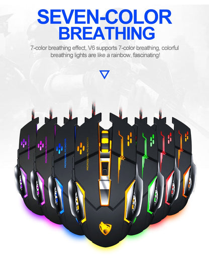 Professional 8D  3200DPI Adjustable Wired Optical LED Gaming Mouse