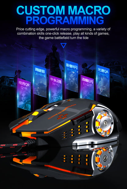 Professional 8D  3200DPI Adjustable Wired Optical LED Gaming Mouse