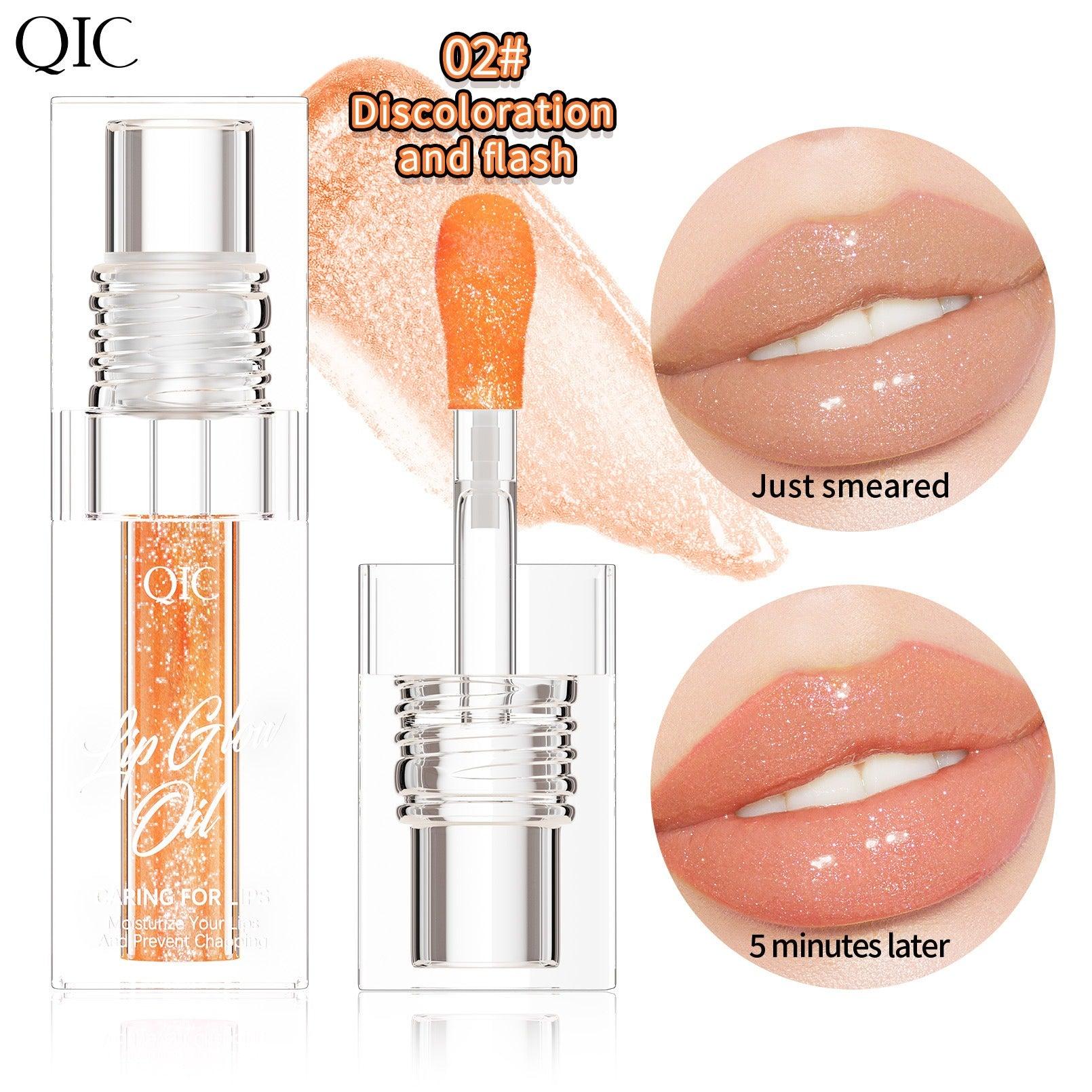 QIC color-changing lip gloss oil - Miami beauty1