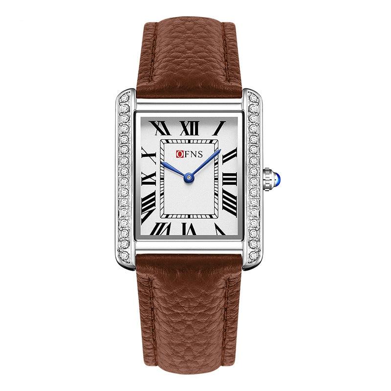 Retro Diamond Inlaid High-end Women's Quartz Watch for Couples - Miami beauty1