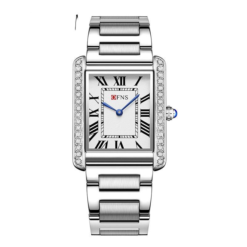 Retro Diamond Inlaid High-end Women's Quartz Watch for Couples - Miami beauty1