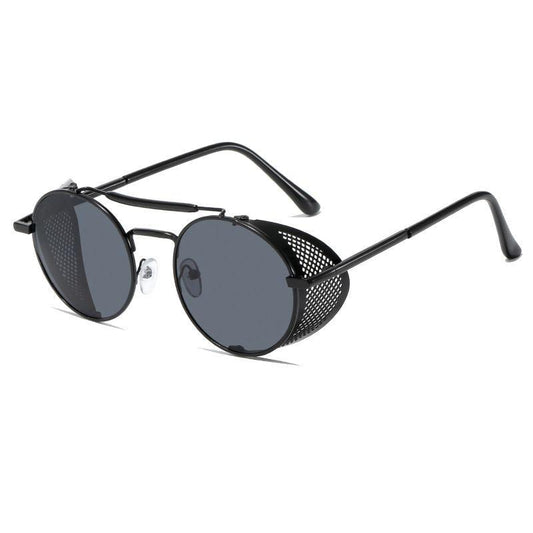 Retro Round UV Protection Sunglasses - Miami beauty1