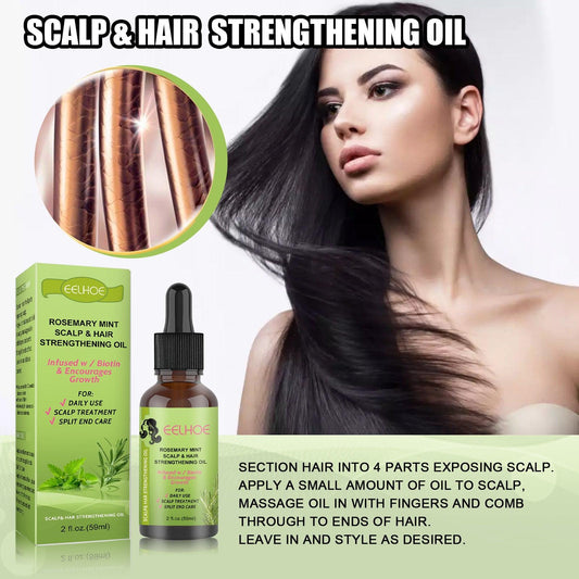 Rosemary Mint Hair Growth Fluid Scalp Massage - Miami beauty1