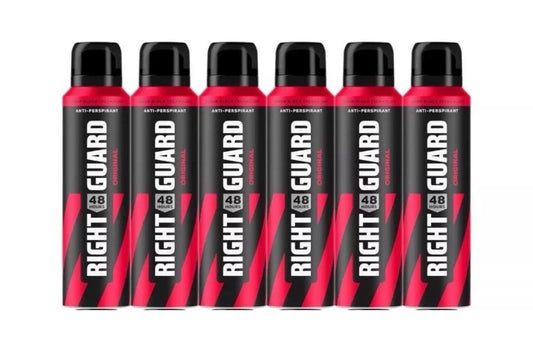 Right Guard Original Deodorant 48H Anti-Perspirant Spray 6Pack 150M✅